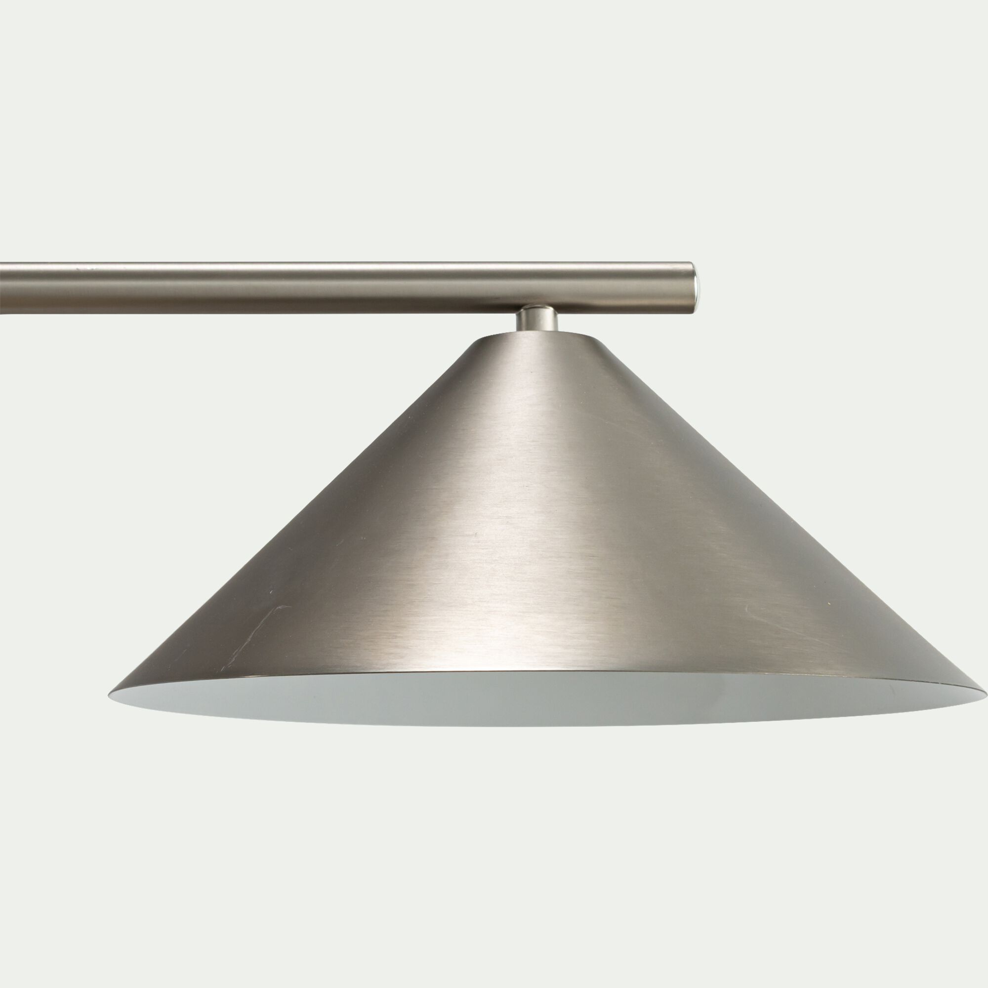 RAVENNE - Suspension électrifiée en fer 3 ampoules - argenté