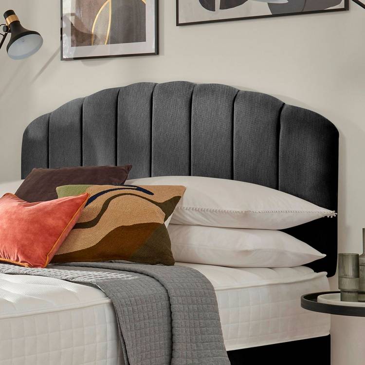 Silentnight Merlin Fabric Single Headboard - Charcoal