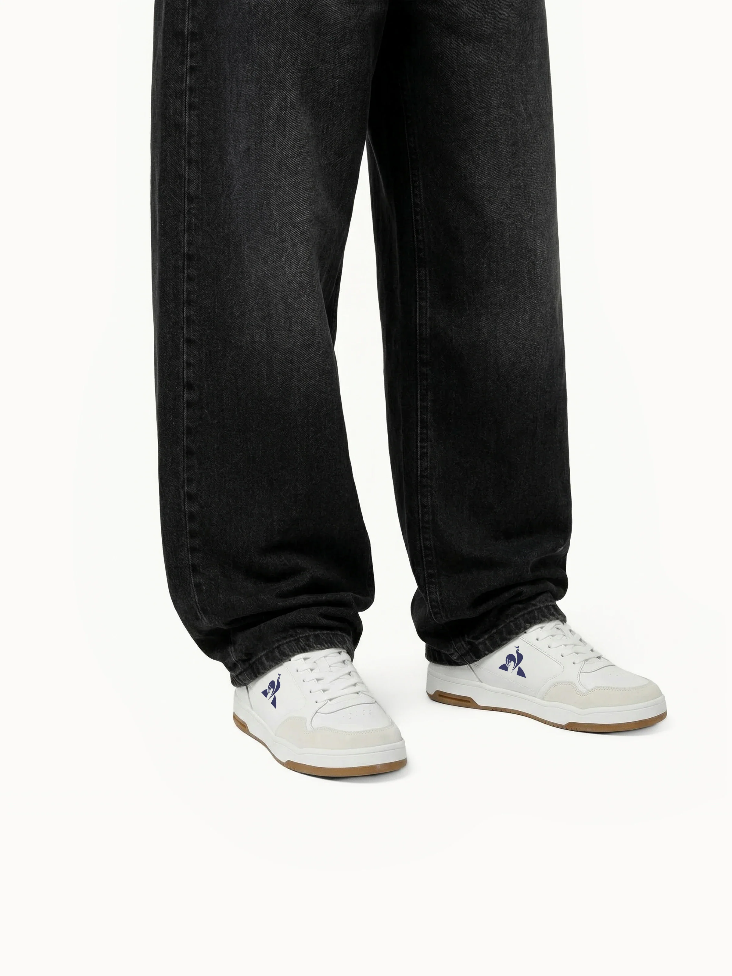 Sneakers de ville en cuir et détails suede LCS Master