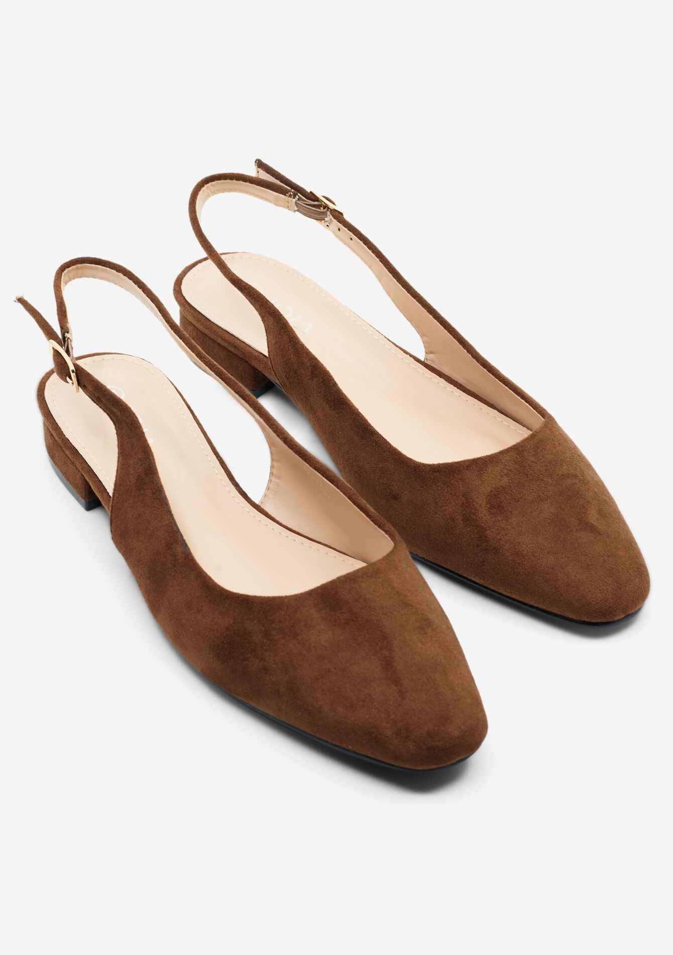 Slingback van su&egrave;de