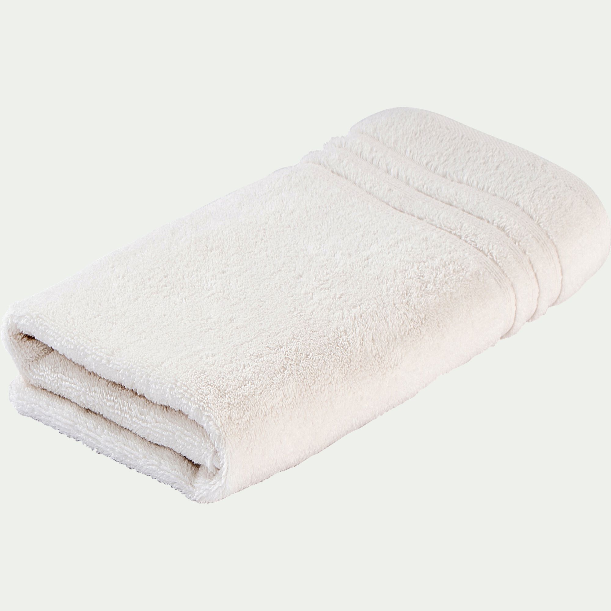 NOUN - Drap de douche bouclette en coton - blanc ventoux 70x140cm
