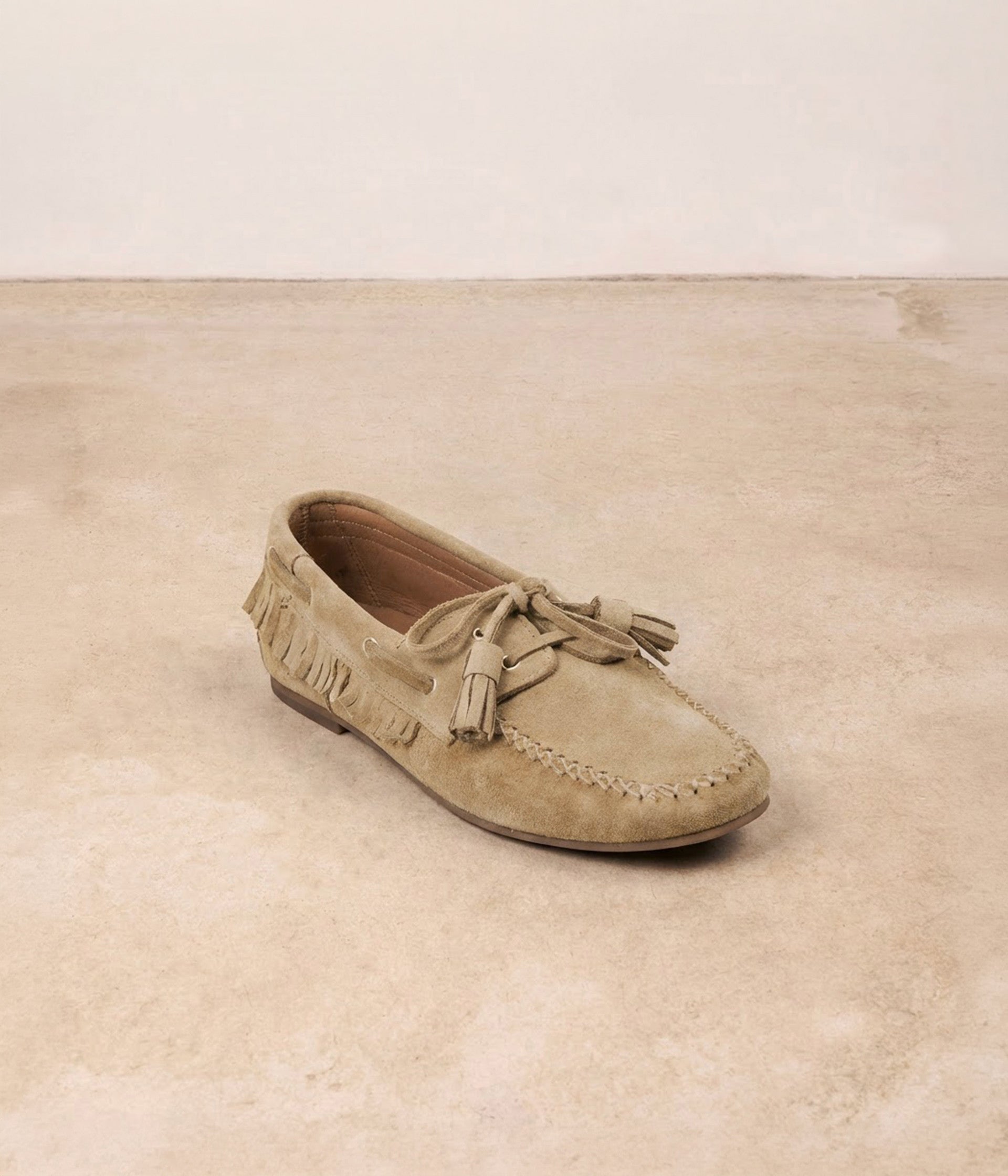 Mocassins velours beige Yakari