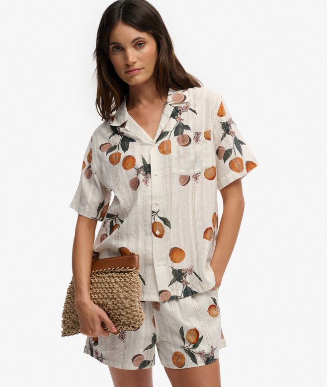 Beach Printed Short Sleeve Shirt