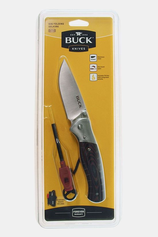 Buck Knives Large Folding Selkirk Micarta Clampack Mes