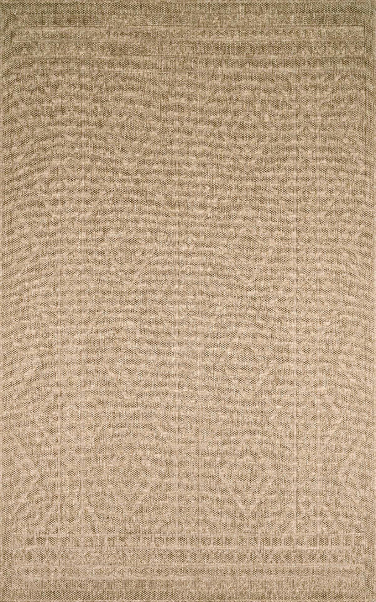 NATURE - Tapis intérieur et extérieur aspect jute effet sisal à poils ras 60x90