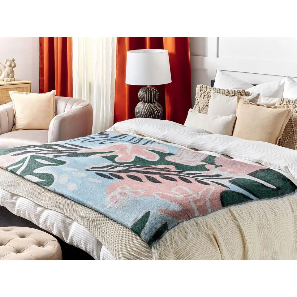 SOMANI - Plaid - Multicolor - 130 x 170 cm - Polyester