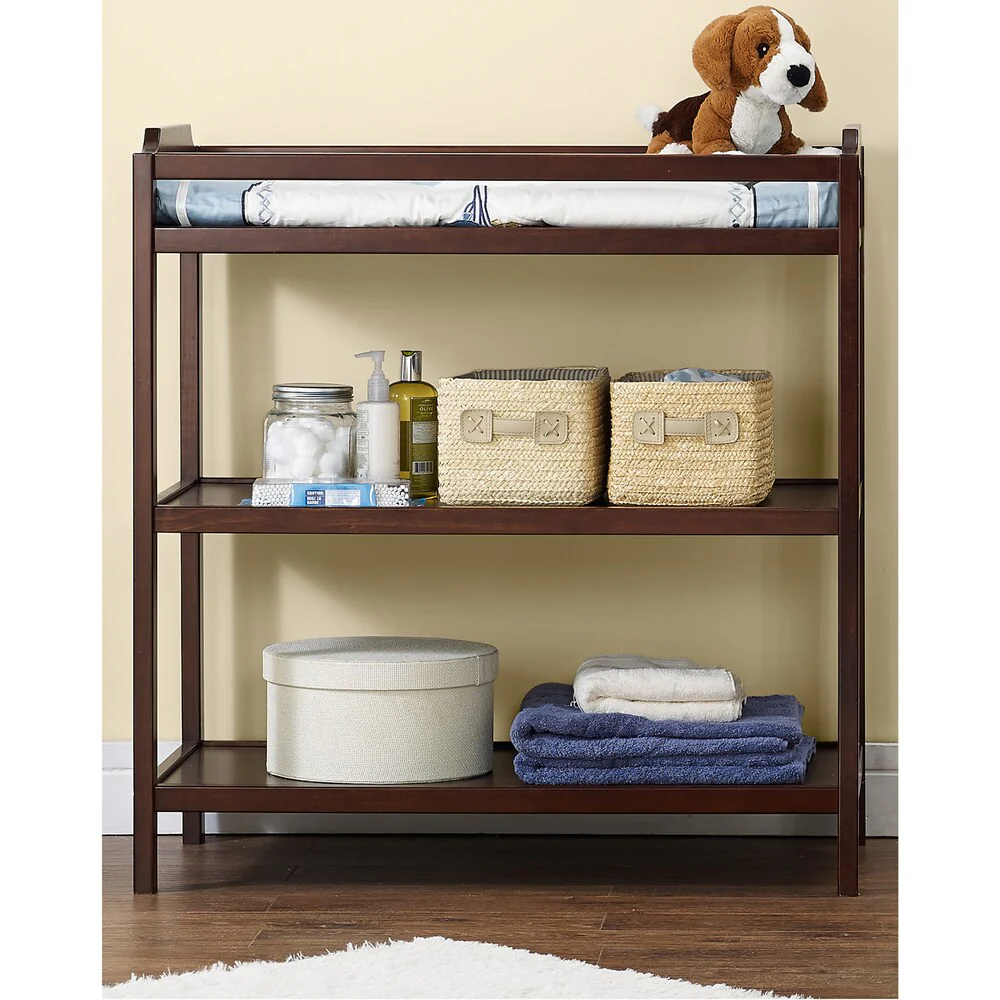 Baby Relax Kypton Nursery-in-a-Box 3-in-1 Espresso Crib with Changing Table