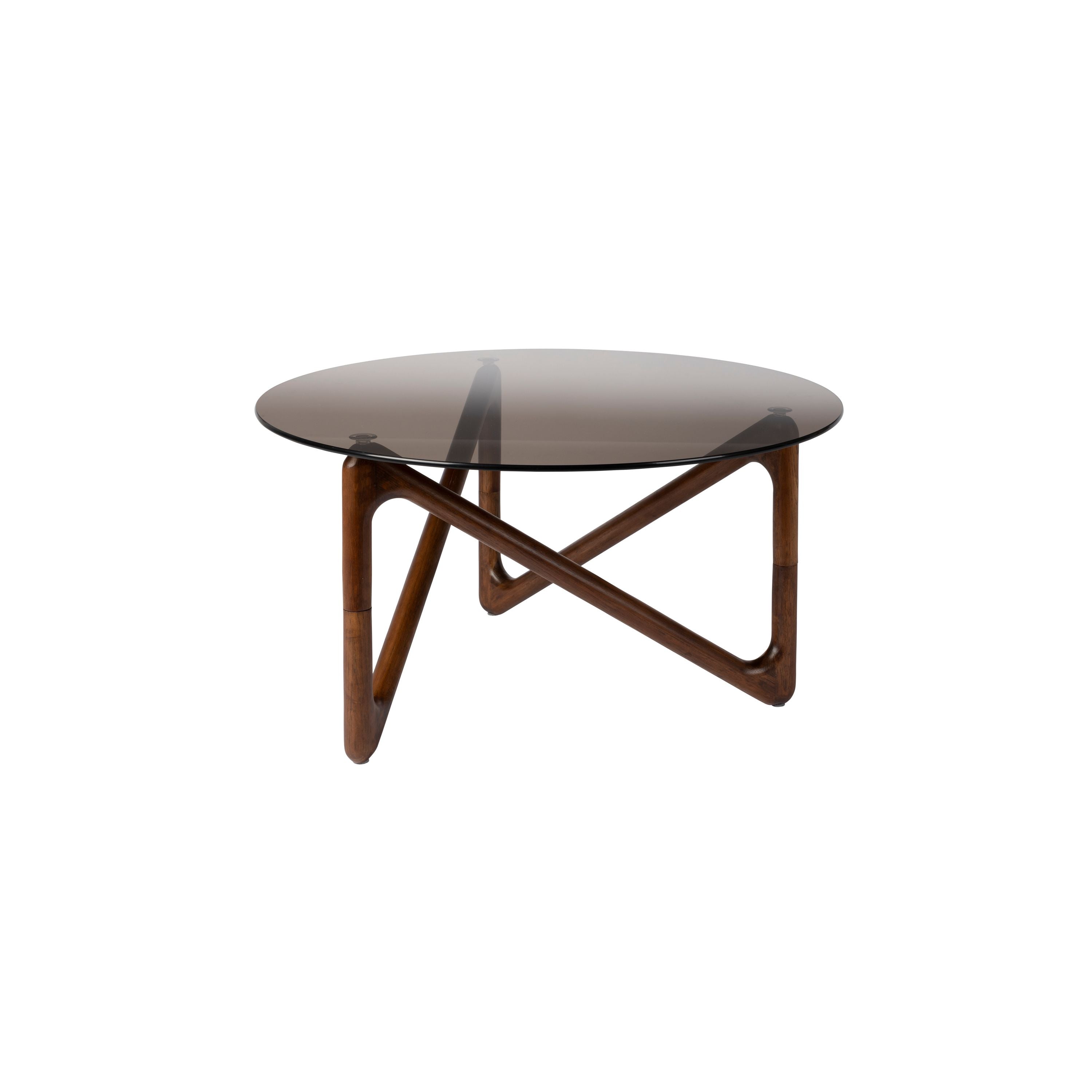 Dutchbone Naia Salontafel Rond 80 cm Hout Bruin
