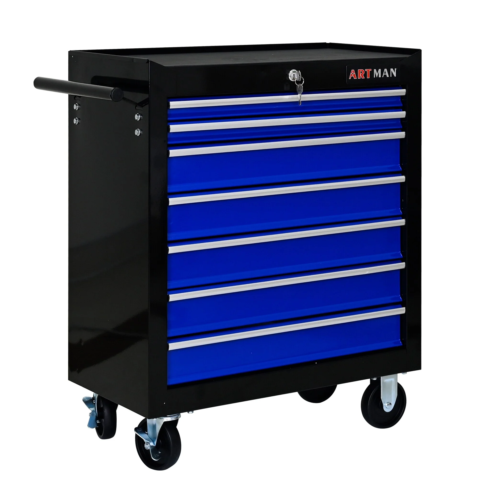 7 Drawers Multifunctional Tool Cart with Wheels