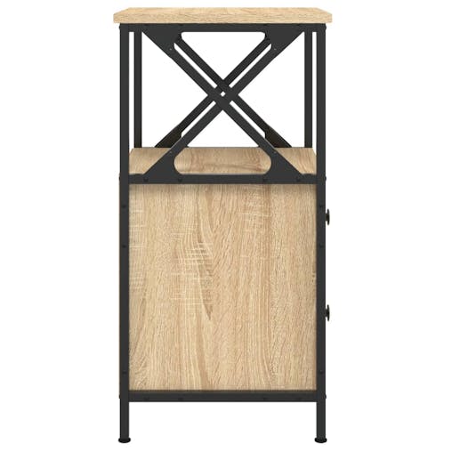 NNEVL Bedside Cabinets 2 pcs Sonoma Oak 34x35.5x70 cm Engineered Wood