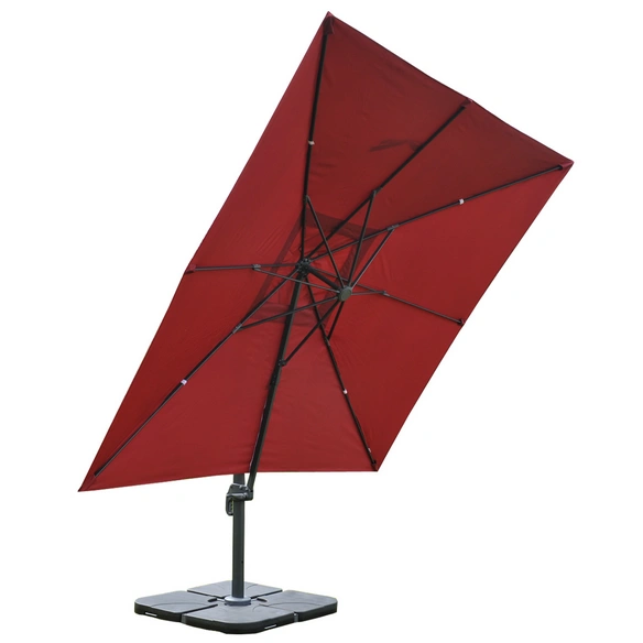 Gastronomie-Ampelschirm »MVG-A96«, 360 x 300 cm, mit Schirmständer, 360° drehbar
