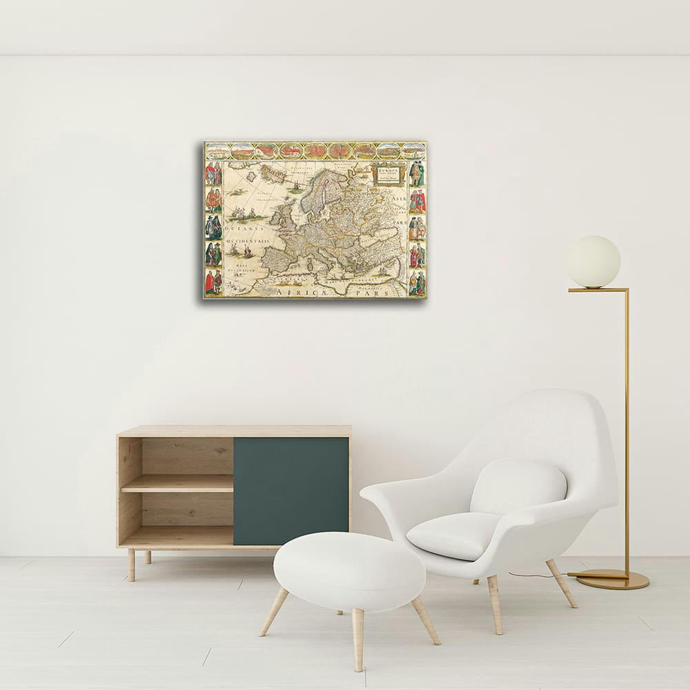 - Tableau cartographie ancienne carte No.57 80x100cm