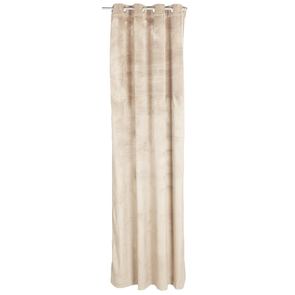 Rideau effet velours 260x140cm polyester beige