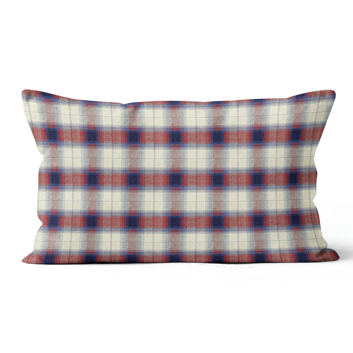 - Coussin à carreaux polyester violet 40x60cm