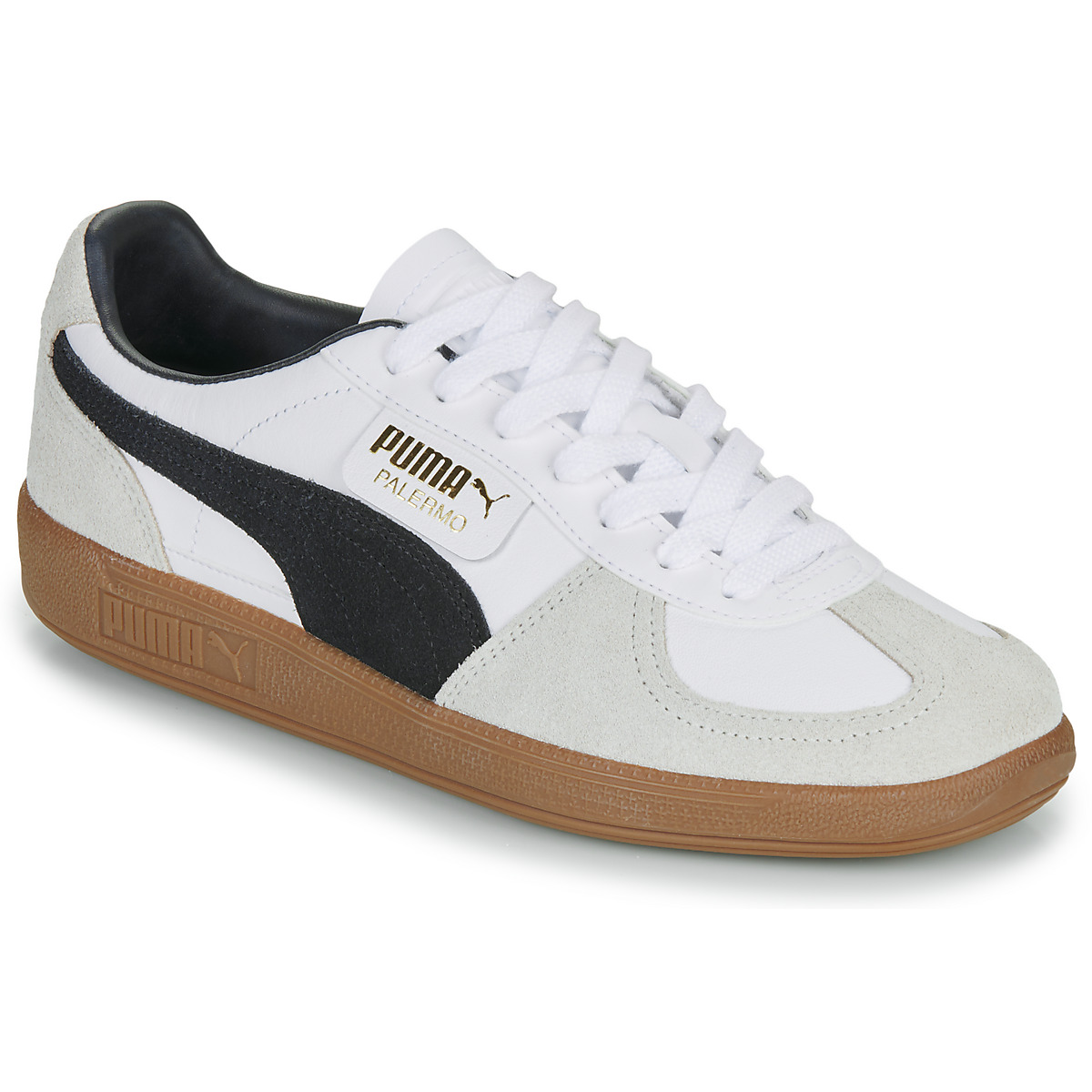 Puma - Palermo Lth - White / Beige / Black