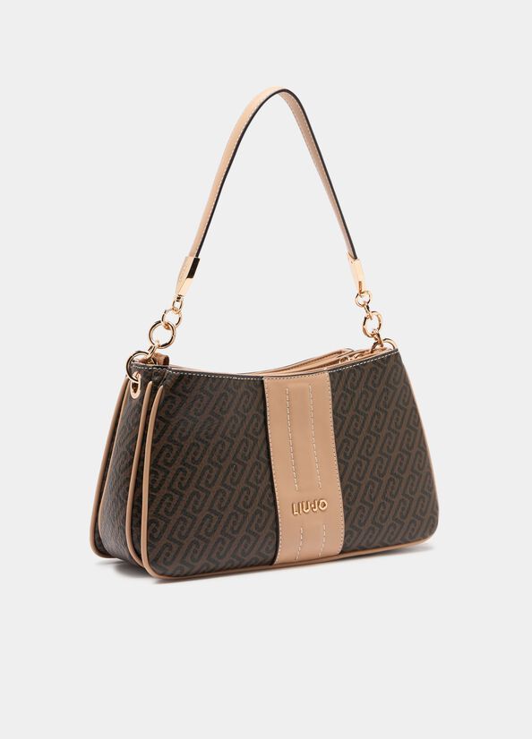 Borsa a spalla piccola monogram