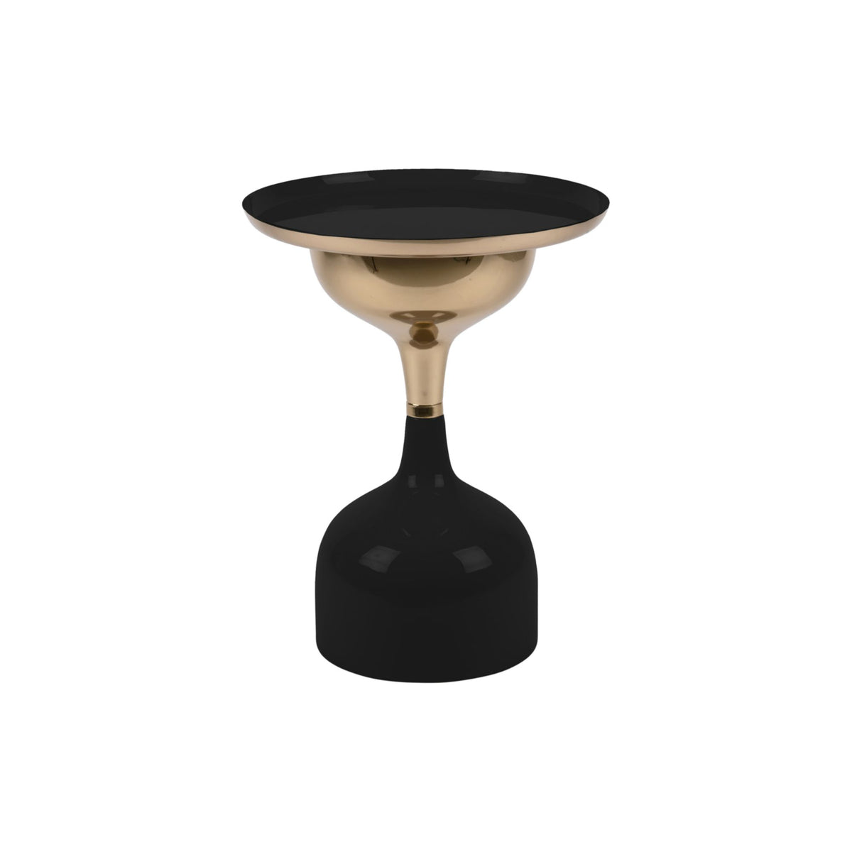 Leitmotiv bijzettafel Ivy - zwart - Ø41cm