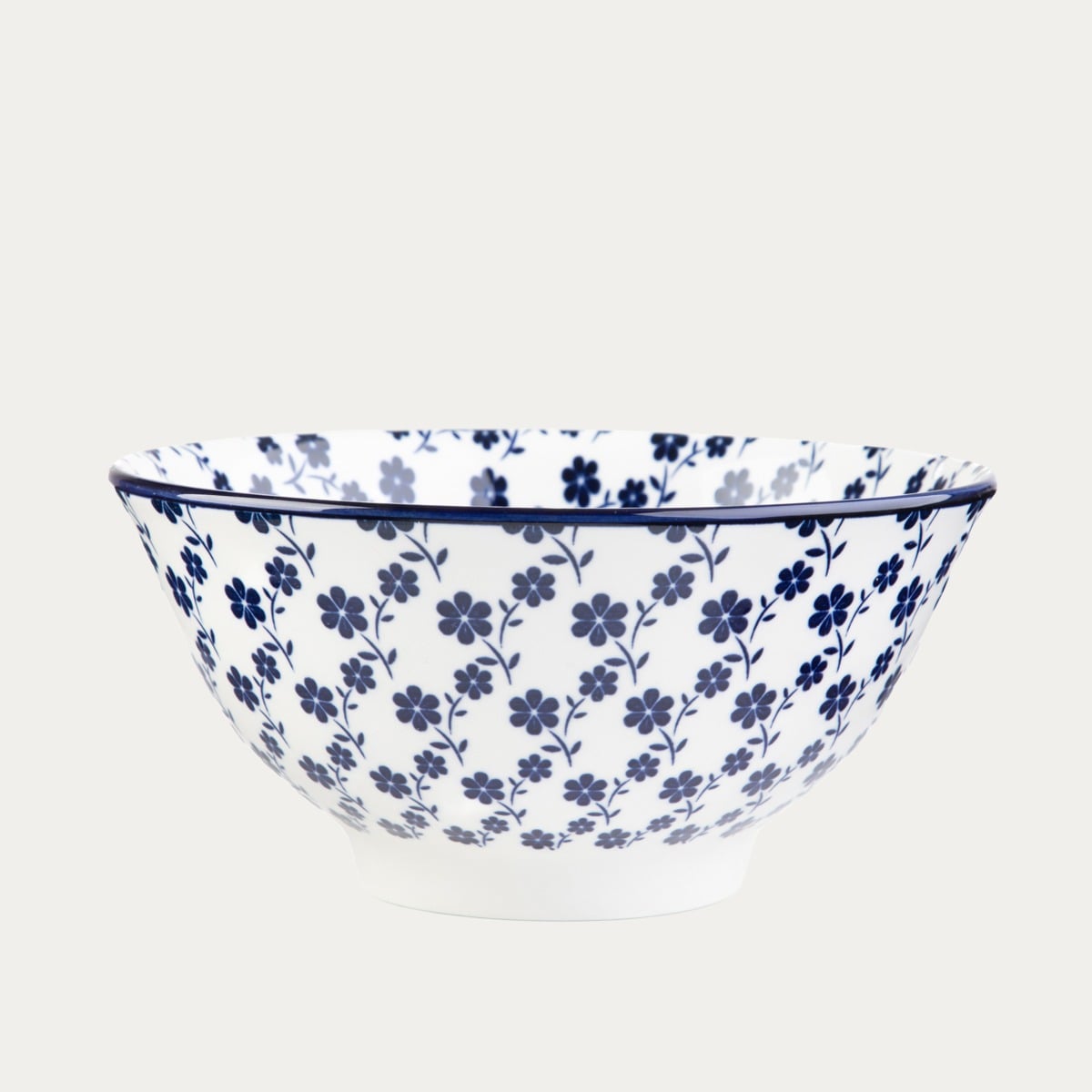 Miska NAVIA granatowa w kwiatuszki 15 cm