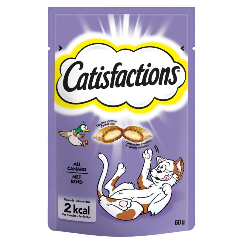 Friandise pour chat au canard 0,06 kg CATISFACTIONS