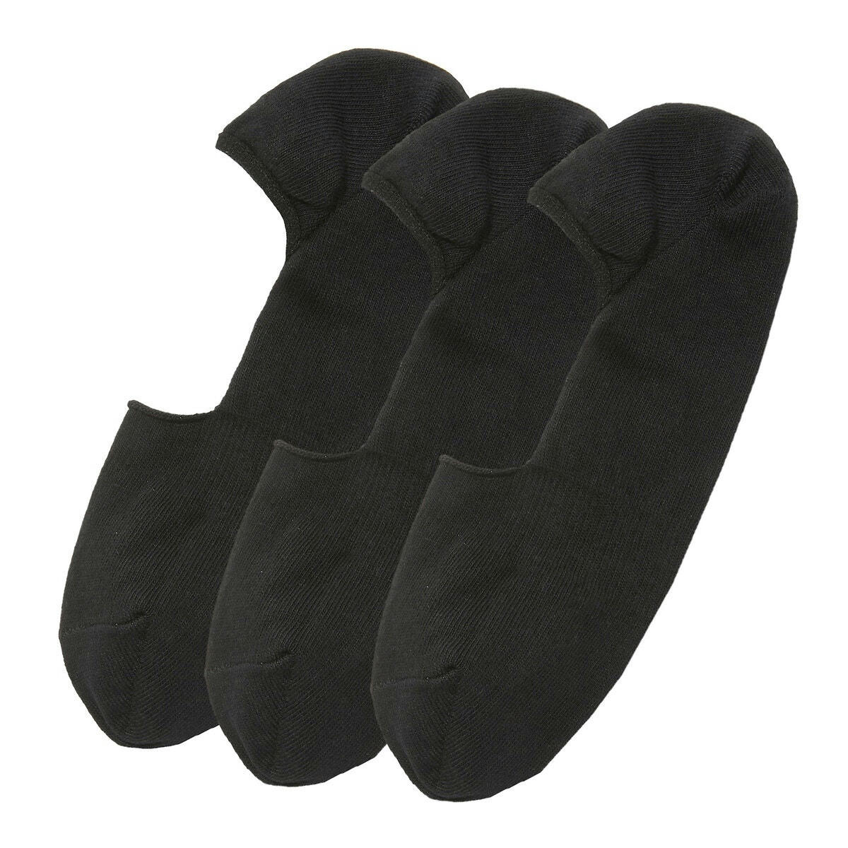 Lot de 3 paires de socquettes invisibles