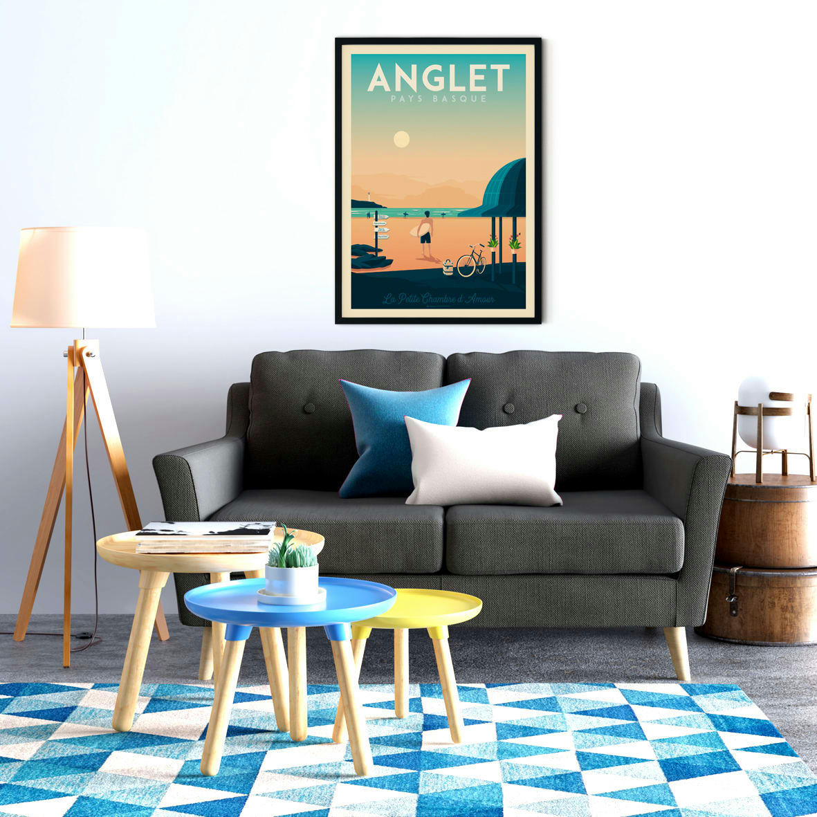 - Affiche Anglet  50x70 cm