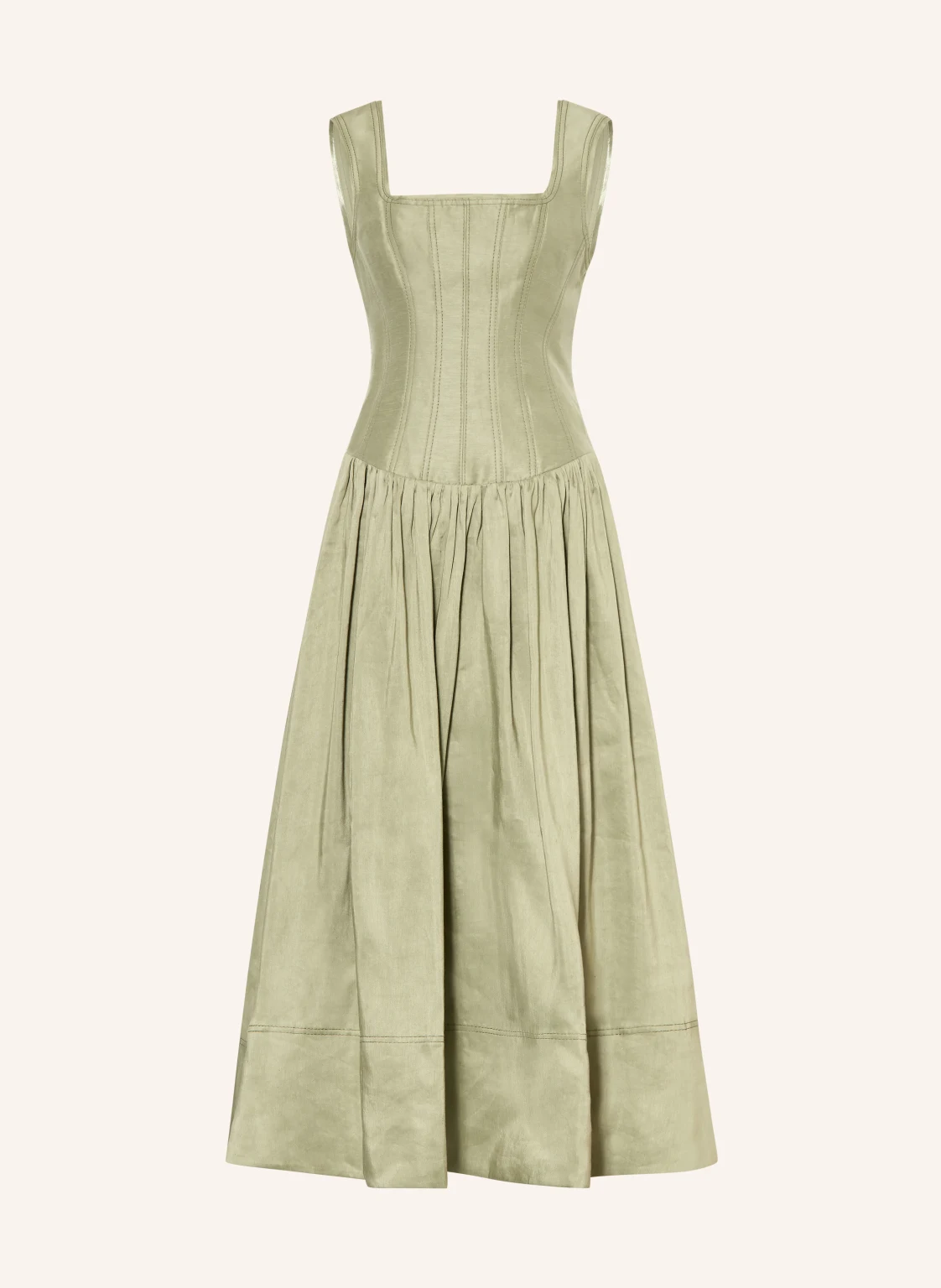Aje. Kleid SPIRELLE mit Leinen
