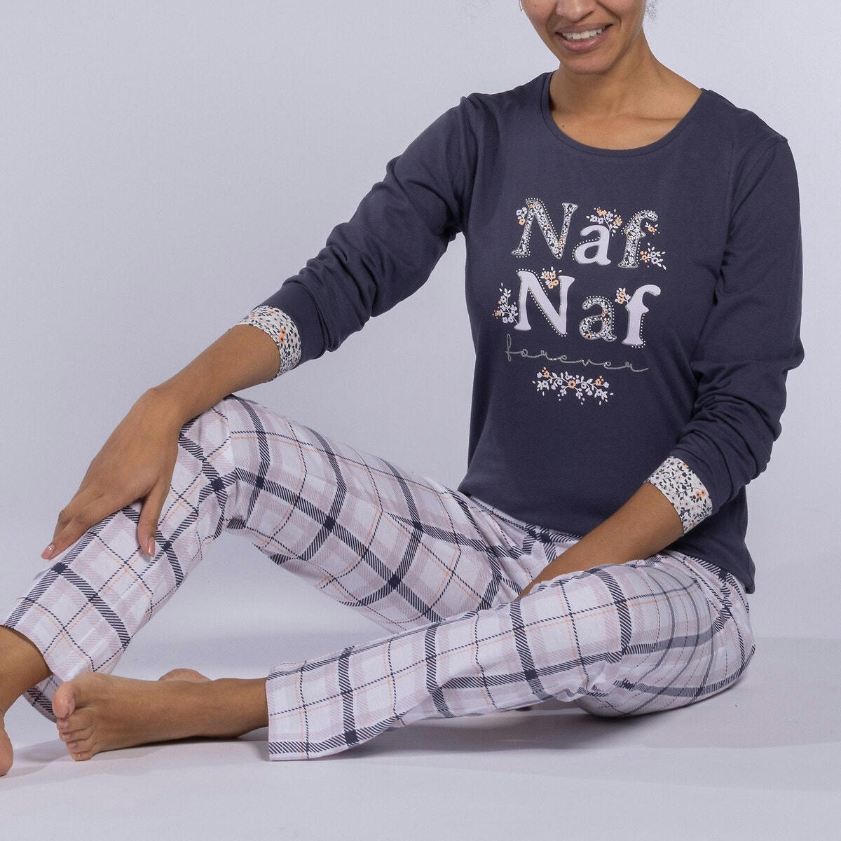 Pyjama long en jersey coton, Poésie