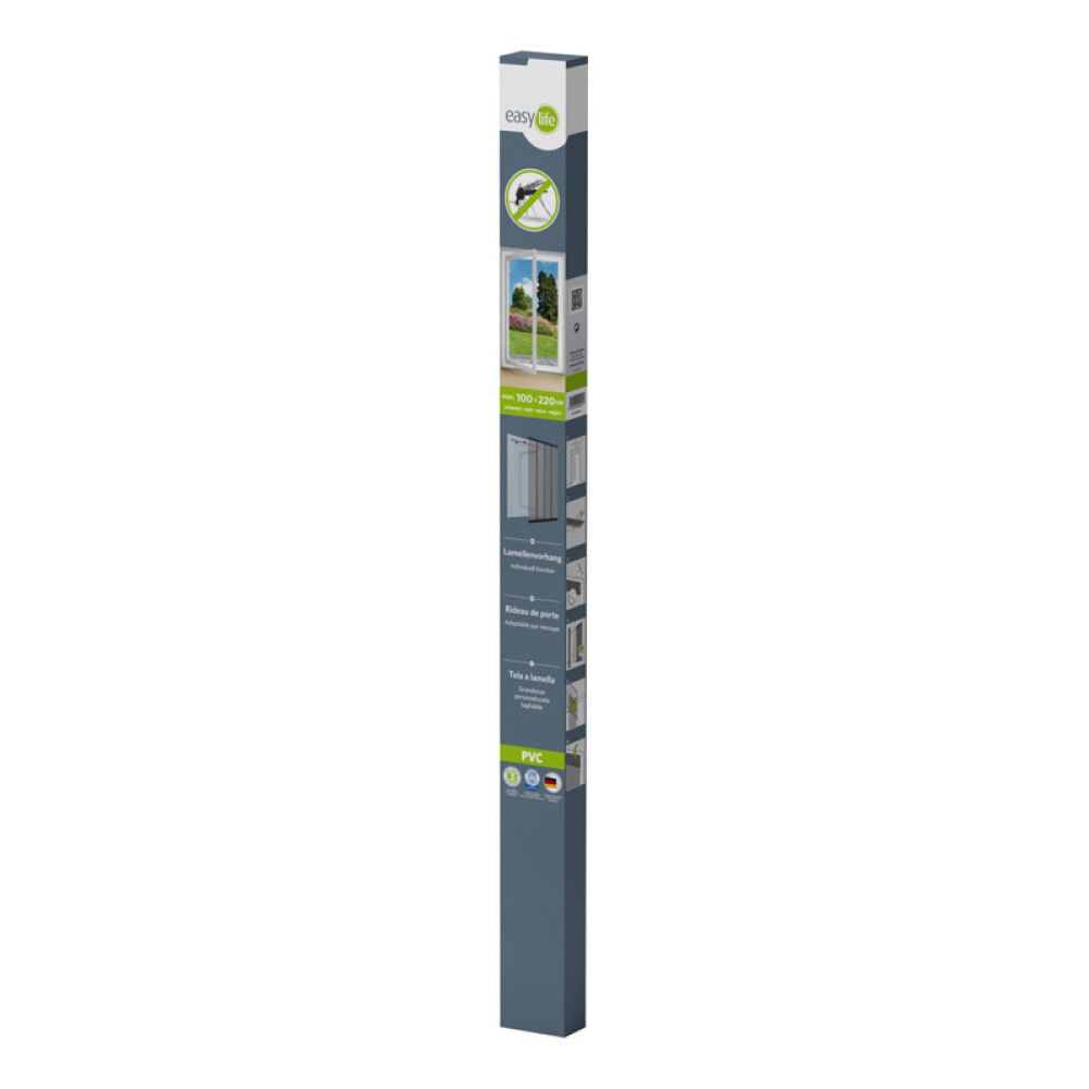 INSEKTSNETT EASY LIFE LAMELLGARDIN 4 DELER 100X220CM SVART