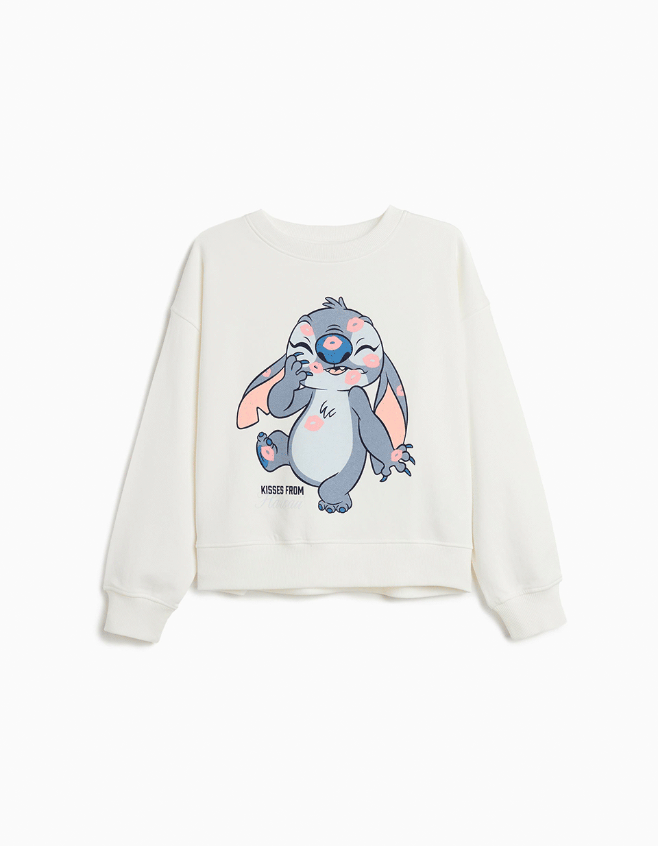 Sweatshirt de Felpa 'Stitch' ©Disney, Menina, Branco