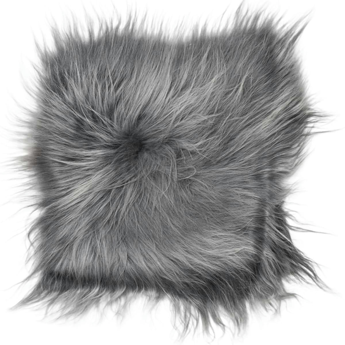 - Galette de chaise en peau de mouton islandais gris