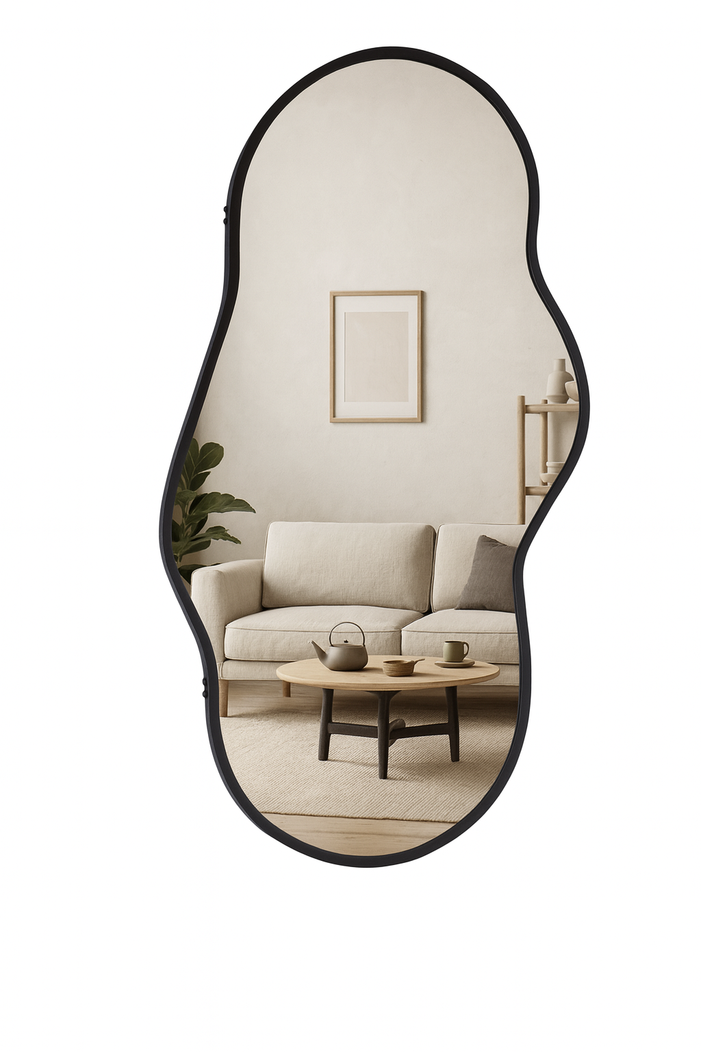 LOFT42 Spiegel Amboeba Zwart