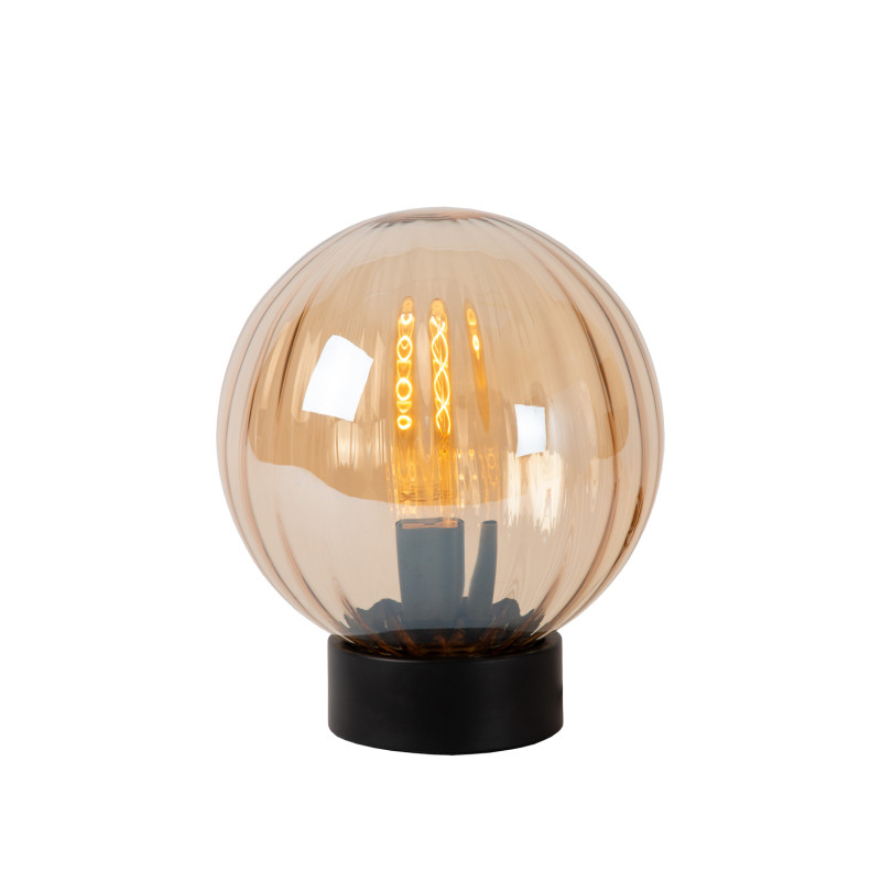 Lampe de table Monsaraz en verre ambre E27 40 W LUCIDE