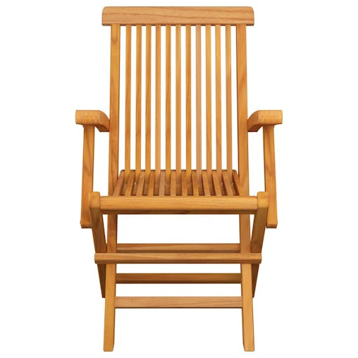 NNEVL Garden Chairs 3 pcs Solid Teak Wood
