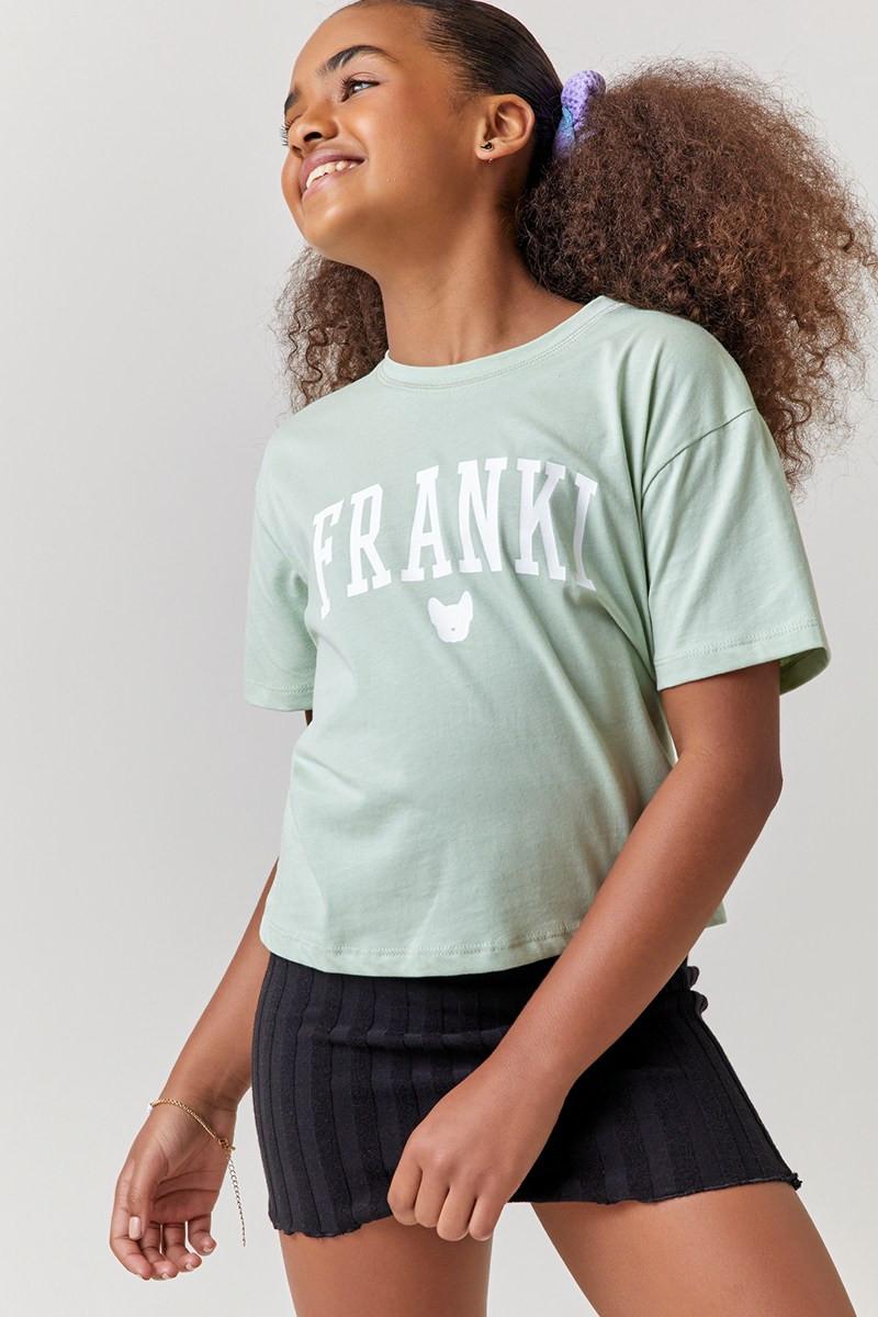 Hello Franki Short Sleeve Logo Tee for girls