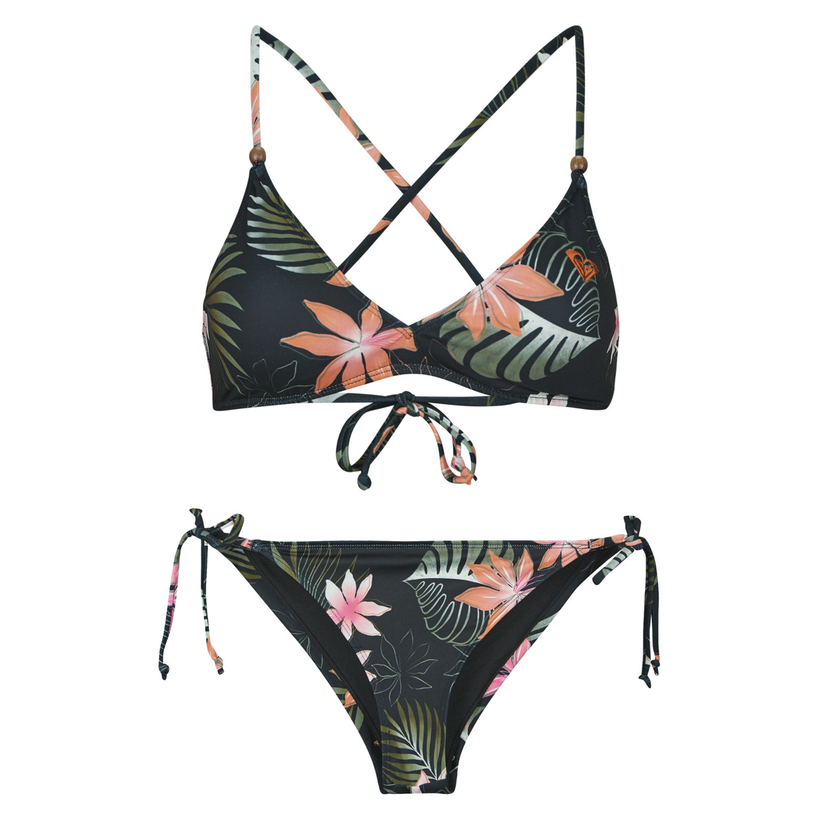 Roxy - PARADISE FLEUR ATHLETIC CHEEKY - Anthracite / Paradise / Flower / Swim