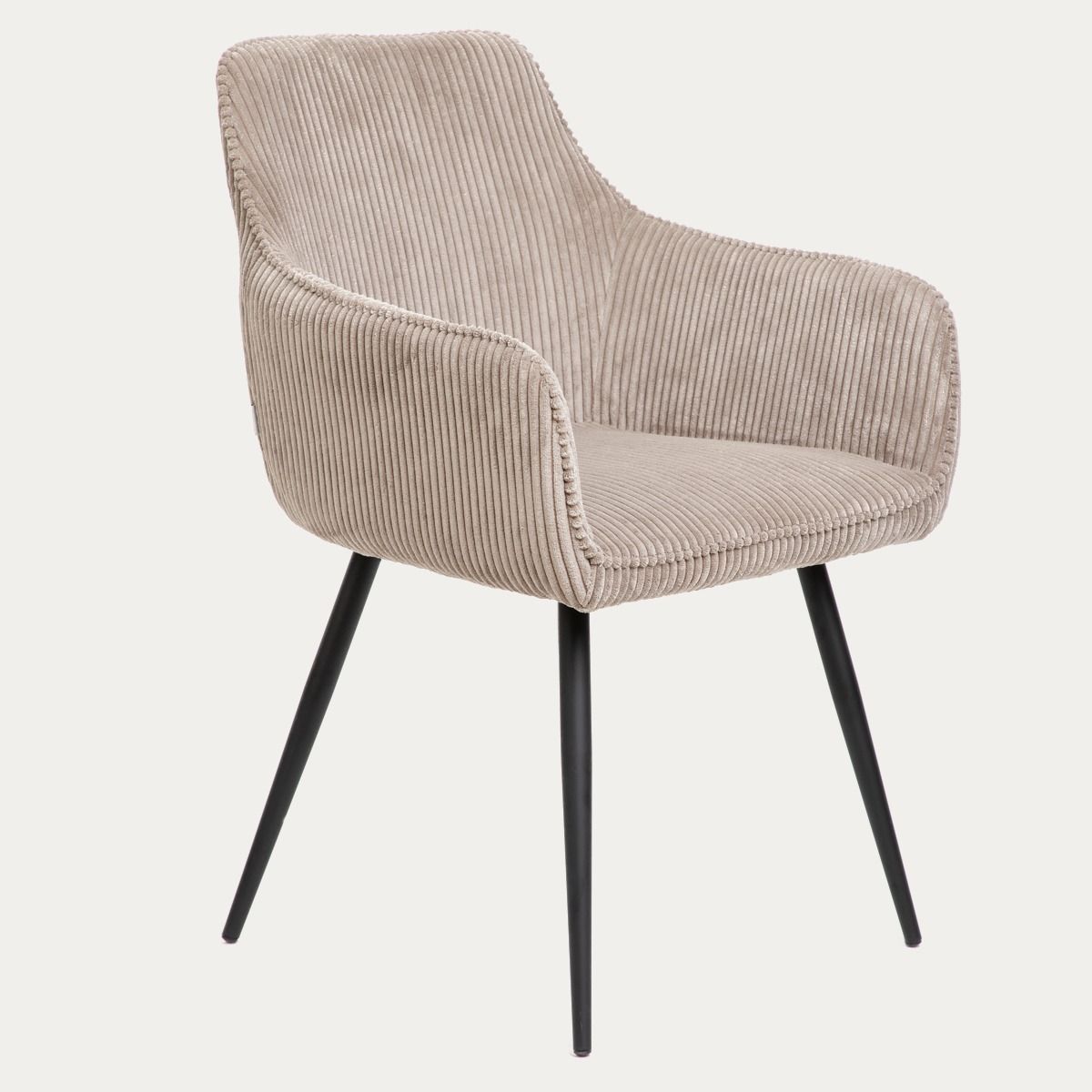 Krzesło SATORI FASO sztruksowe beżowe 57x59x84 cm