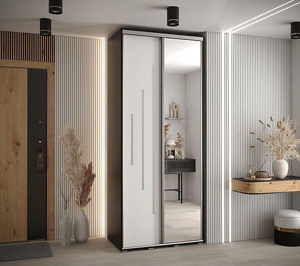Armoire Davos 13 a portes coulissantes H. 235,2 x L. 100 x P. 60 2 portes