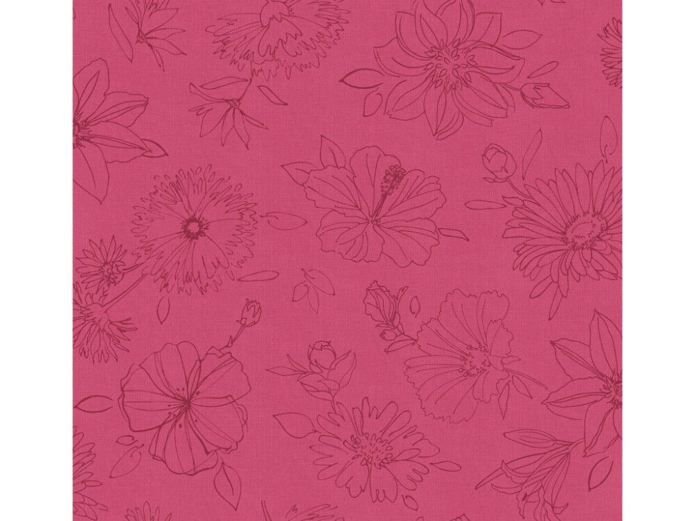 VOKSDUK D-C-FIX NOBLESSA FLOSSER Ø 140 CM RUND D-C-FIX PALMAS 110 X 140 CM ROSA