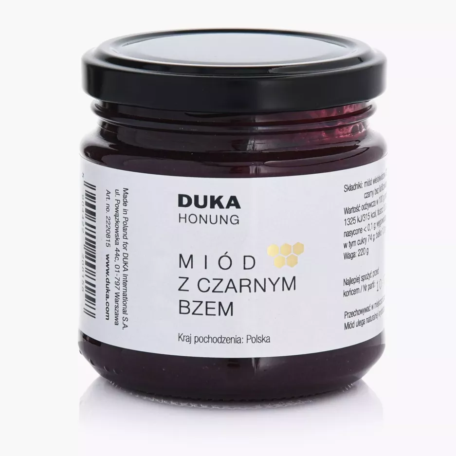 Miód z czarnym bzem DUKA HONUNG 220 g