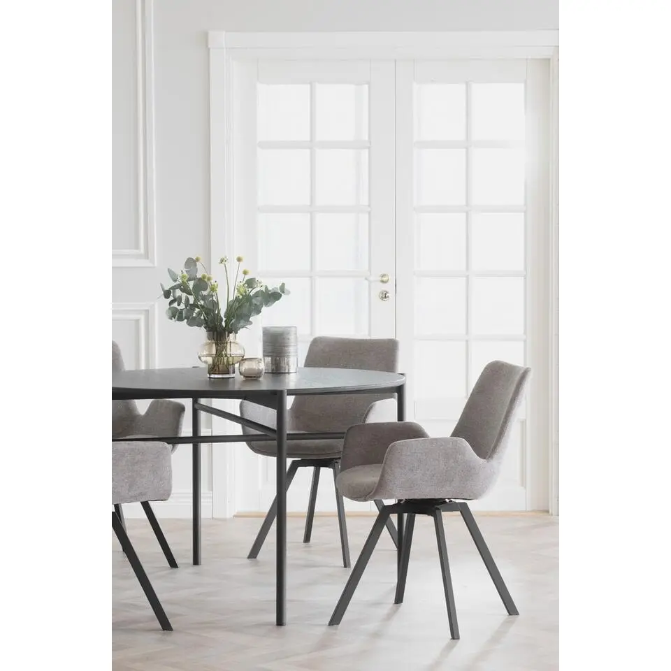Rowico Home Skye Ronde Houten Eettafel &Oslash; 120 cm - Zwart