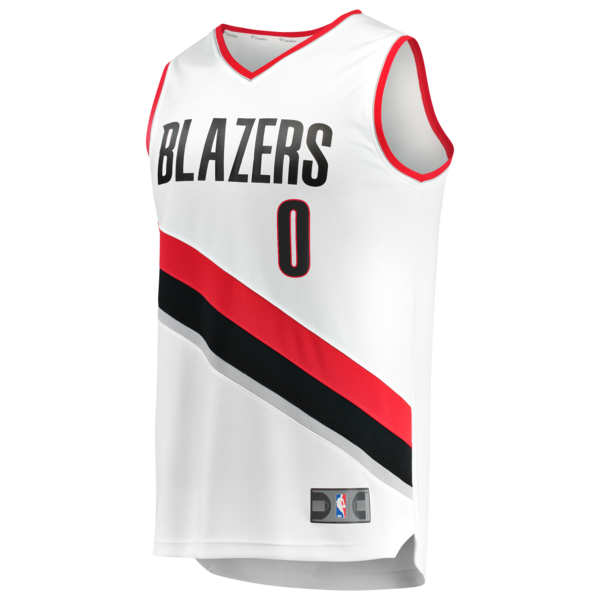 Damian Lillard Portland Trail Blazers  Youth Fast Break Replica Jersey - White - Association Edition