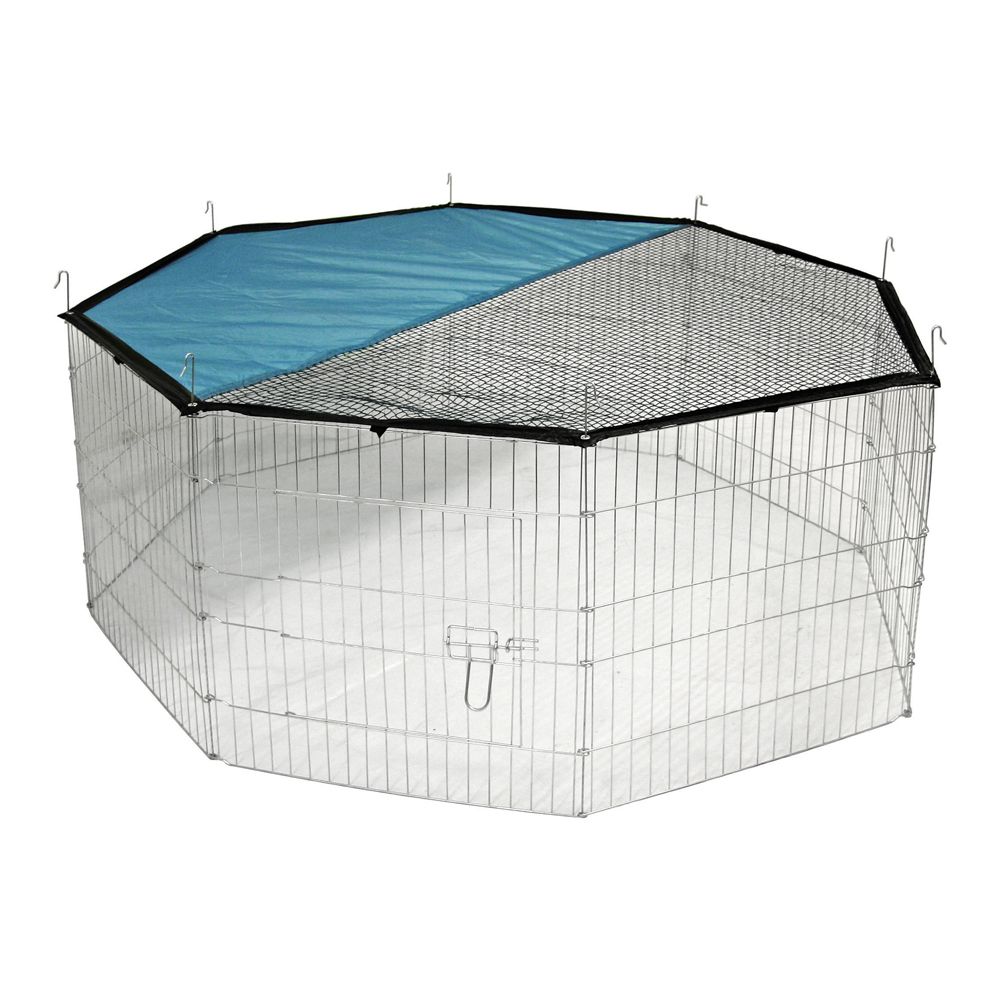 Kerbl Pet Octagonal Run with Sun Protection - 8 Sided