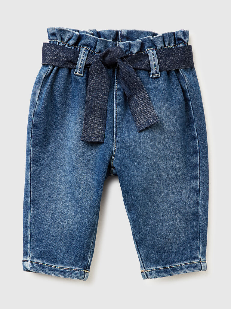 Thermal jeans with sash