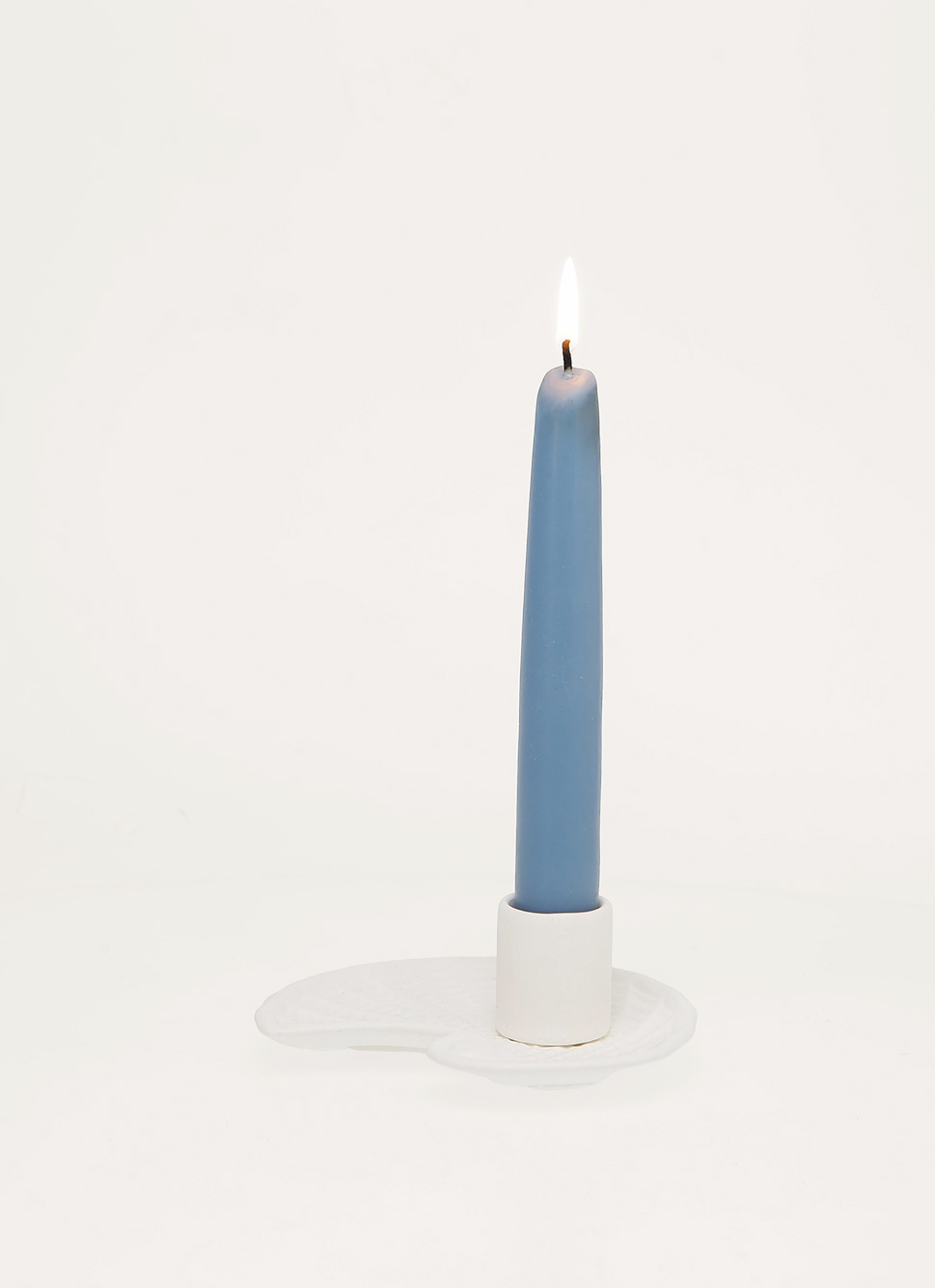 BOUGEOIR EN CÉRAMIQUE BLANC