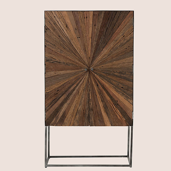 Armoire bar en bois et pieds métal- SHINE