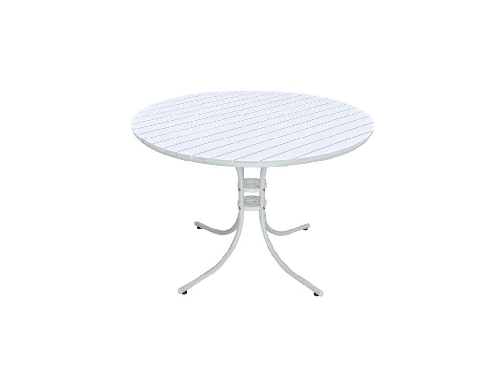 SPISEBORD SUNFUN VARBERG Ø110CM HVIT