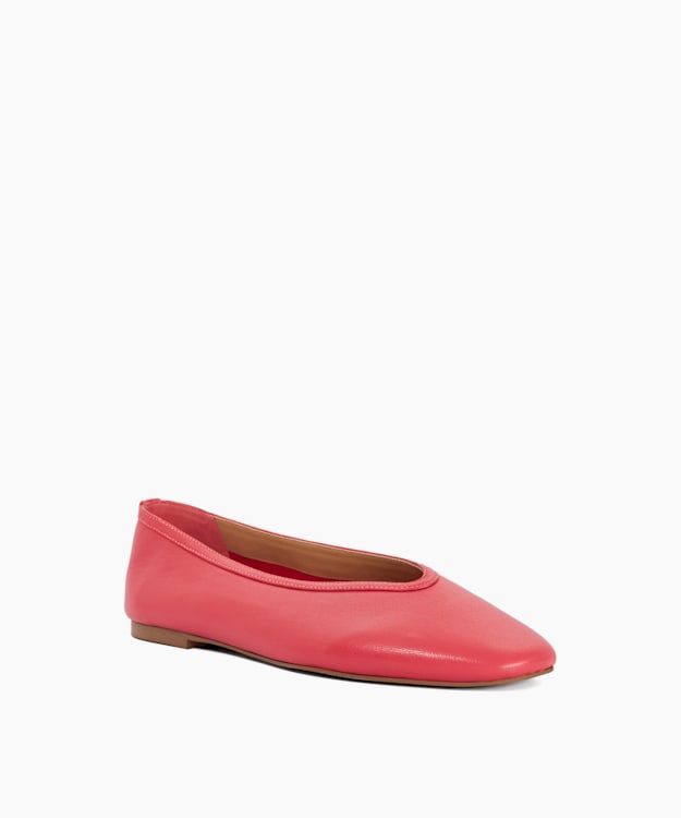 Hetta Pink - Leather Ballet Flats