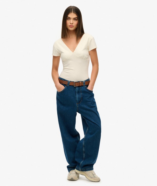 Cap Sleeve Corset Top