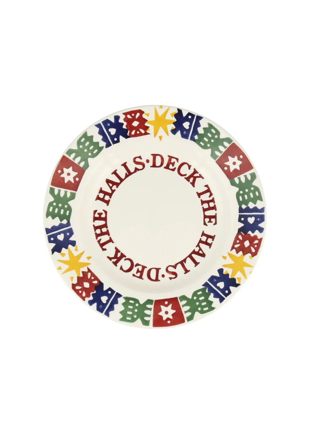 Christmas Crackers Medium Dinner Plate, 8.5 Inch