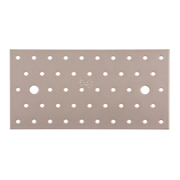 Lochplatte, perlbeige, LxBxH: 20x10x0,2 cm, beschichtet